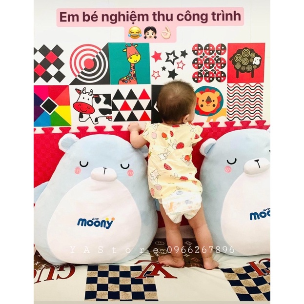 Bộ Thẻ Dán Tường Flash Card Kích Thích Thị Giác Cho Trẻ Từ 0-12 Tháng Giúp Phát Triển Não Bộ &amp; Trí Thông Minh Của Bé
