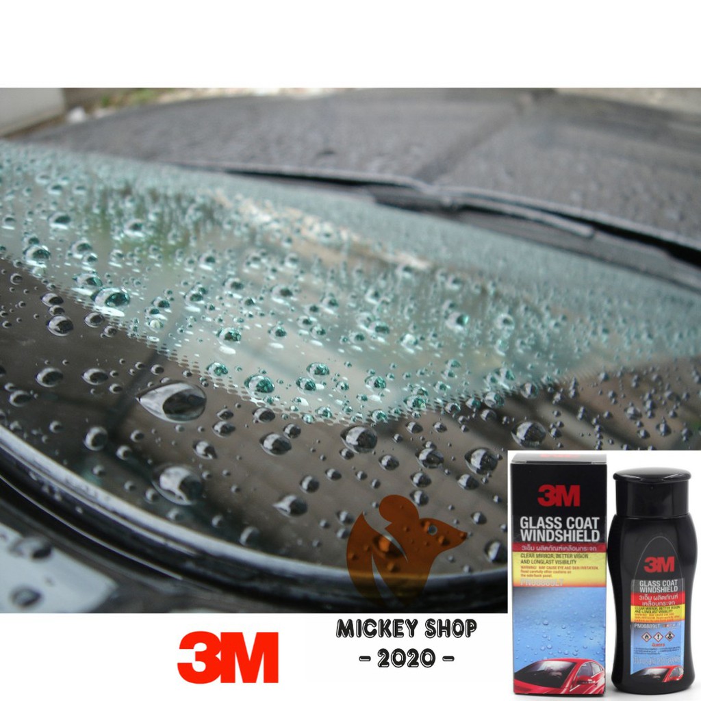 [ KHUYÊN DÙNG ] DUNG DICH CHỐNG BÁM  NƯỚC TRÊN KÍNH 3M GLASS COAT WINDSHIELD 08889LT