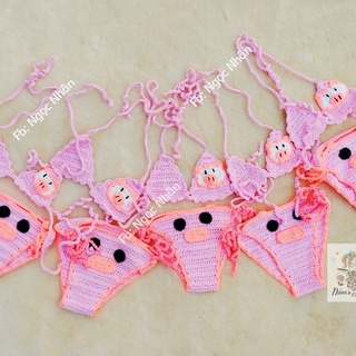 Set Bikini Hoạ Tiết Siêu Dễ Thương Cho Bé