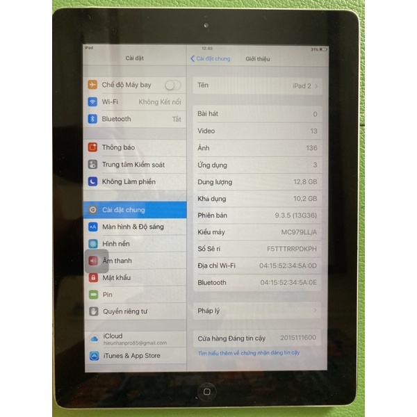 Máy tính bảng iPad 2 bộ nhớ 16gb | BigBuy360 - bigbuy360.vn