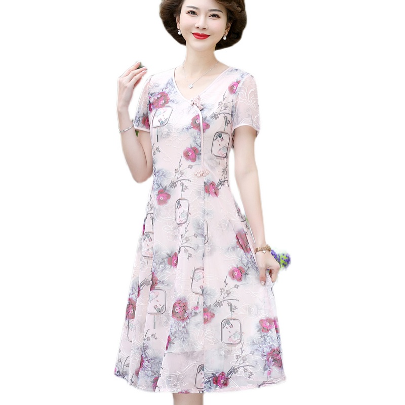 Đầm Thời Trang Mùa Hè Phong Cách Mới Dành Cho Phụ Nữ Trung Niên 2022