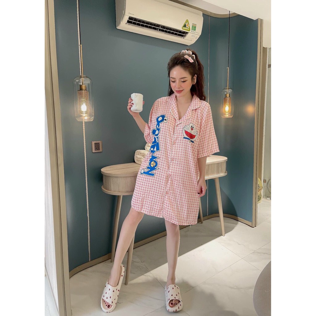 V12 Váy Ngủ Lụa Sơmi