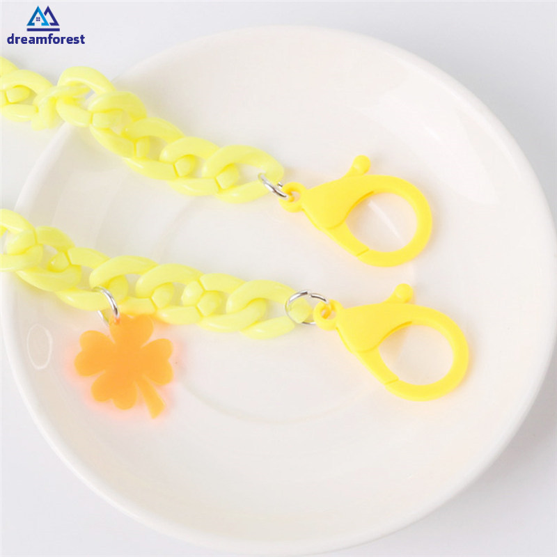 DF (Hàng Mới Về) Dây Đeo Khẩu Trang Hình Lá Chất Liệu Acrylic Tiện Dụng | BigBuy360 - bigbuy360.vn