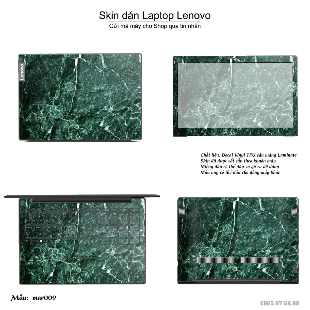 Skin dán Laptop Lenovo in hình vân Marble _nhiều mẫu 2 (inbox mã máy cho Shop)