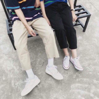 Quần kaki ống rộng