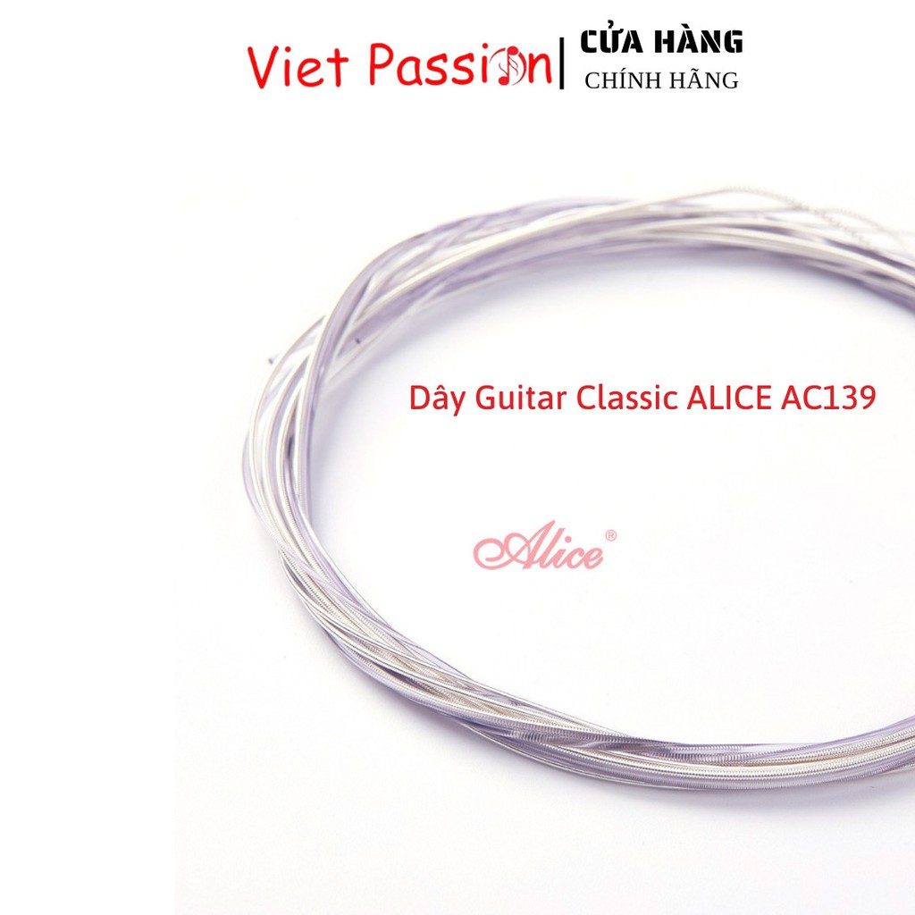Dây đàn guitar classic Alice AC139 dây nilon cho đàn guitar cổ điển Chính Hãng Viet Passion