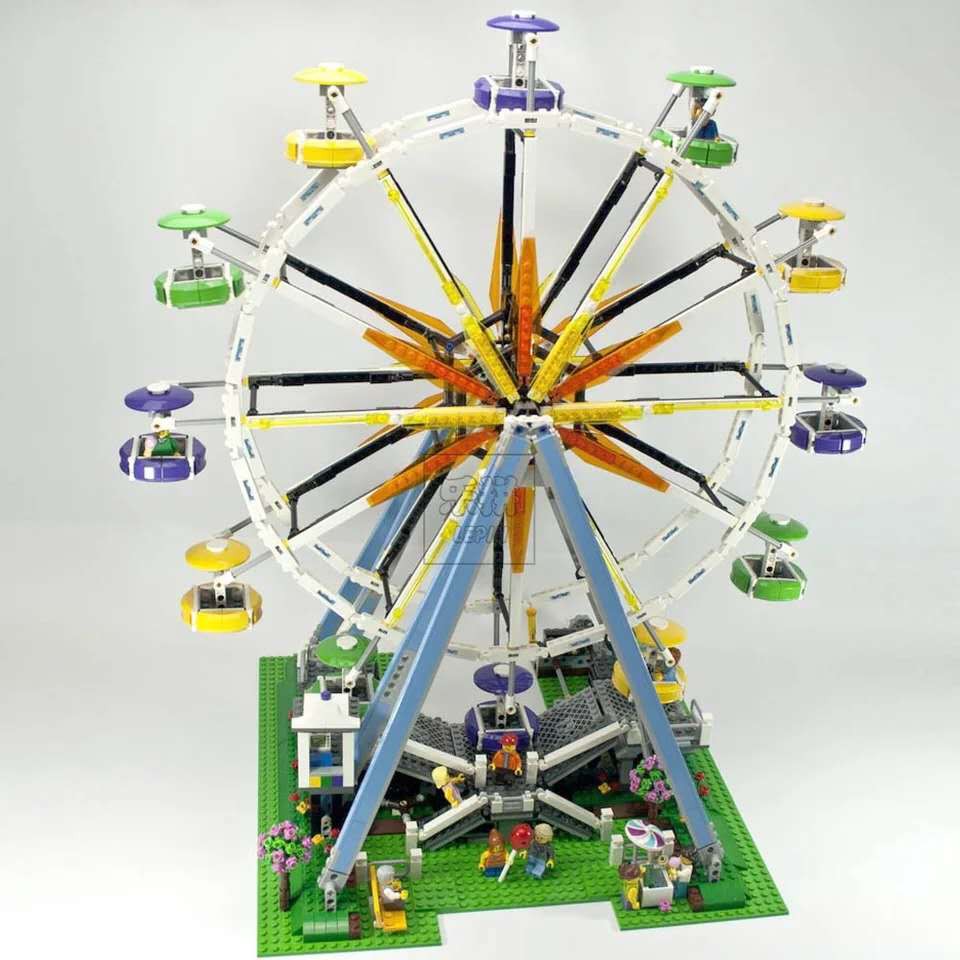 (có sẵn) Lắp ghép Mô hình 15012 k8015 Ferris Wheel khu vui chơi Đu Quay Tròn Đứng