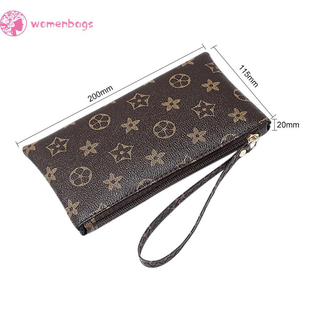 Ví Cầm Tay Da Pu Phối Khoá Kéo Cho Nữ