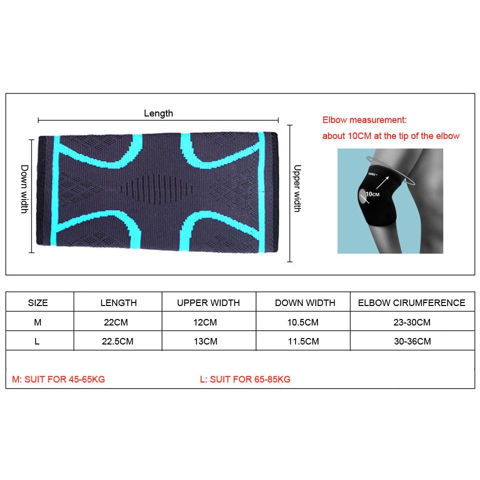 Băng bảo vệ khuỷu tay AOLIKES A-7547 co dãn đàn hồi sport elbow support