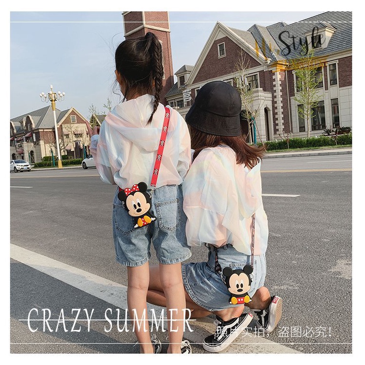 TÚI ĐEO CHÉO HOẠT HÌNH SILICON CHO BÉ- DOREMON- KITTY- THỎ- CHÓ- GẤU