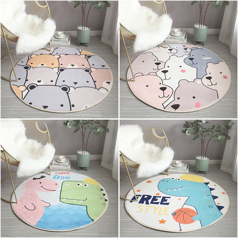 Thảm trải sàn lông cừu, thảm decor trang trí phòng siêu xinh cho bé