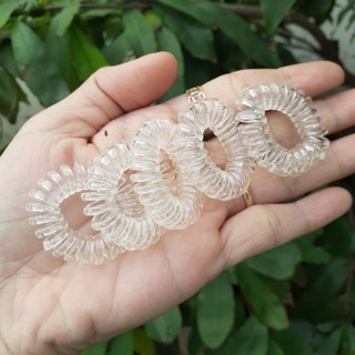 Dây cột tóc lò xo trong suốt (cở nhỏ 2cm)