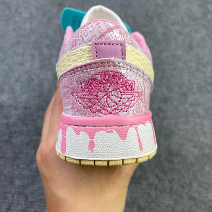 Giày Jordan 1 low paint drip bản cao cấp 1-1 trung full phụ kiện