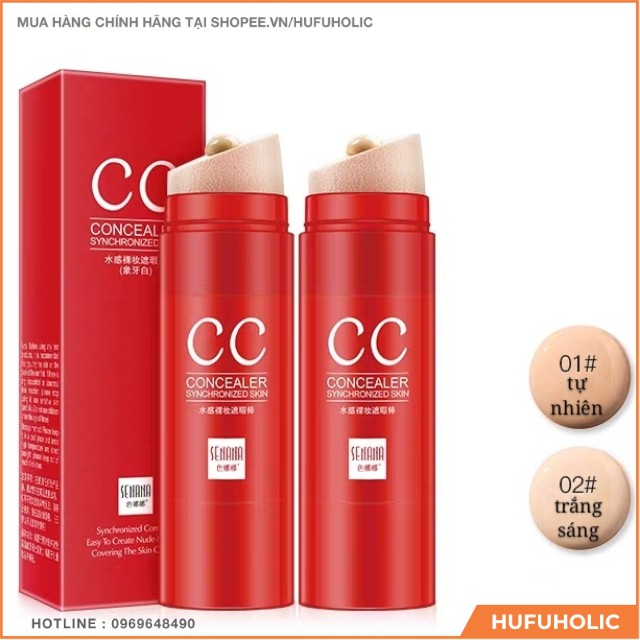 Kem nền che khuyết điểm đỏ CC Concealer Synchronized Skin | BigBuy360 - bigbuy360.vn