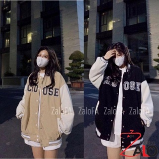 Áo Khoác bomber áo varsity jacket CHOOSSE chất nhung tăm cao cấp 2 lớp đẹp thời trang phng cách tre trung