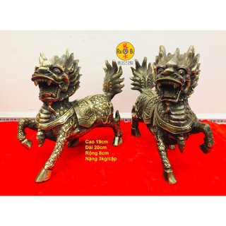 Kỳ Lân Long Mã Chiêu Tài Hạnh Phúc - Tượng Đồng Phong Thủy