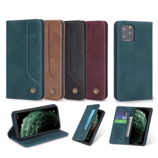 Bao da điện thoại kiểu ví gập nam châm cổ điển cho iPhone 12 12Pro 12Pro Max 12 Mini 11 Pro XS Max 6 6s 7 8 plus XR X