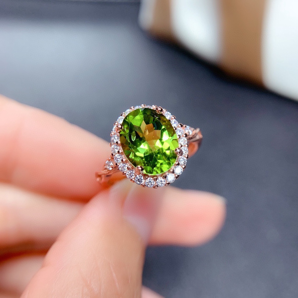 Nhẫn Bạc 925 Đính Đá Topaz Thạch Anh Tím Tự Nhiên Dành Cho Nữ