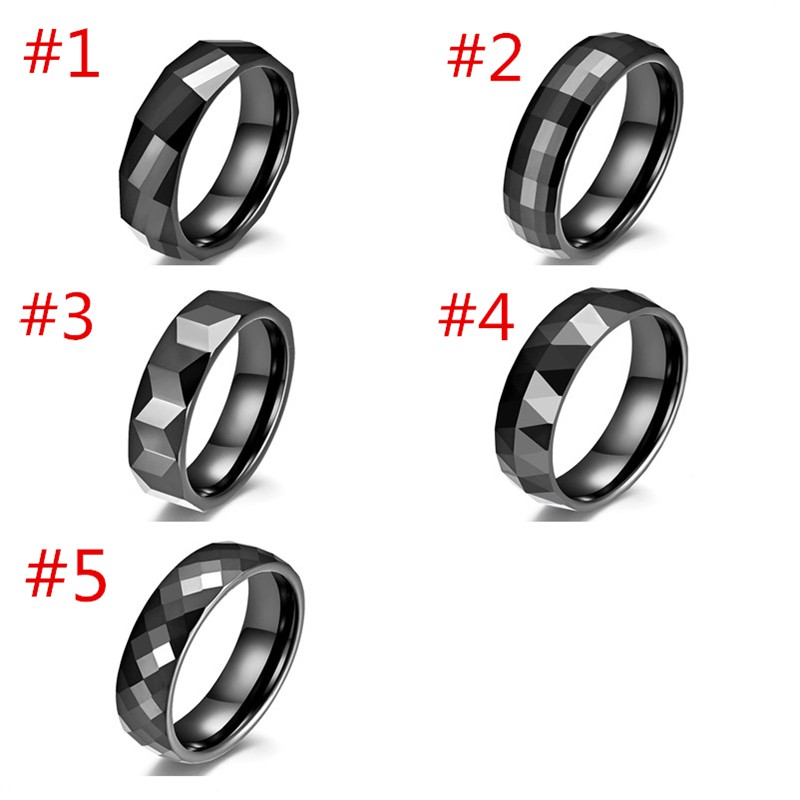 Nhẫn gốm đen phong cách thời trang đơn giản cho nam và nữ