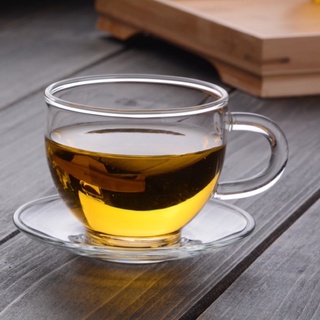 combo 6 Đĩa kê chén trà thuỷ tinh