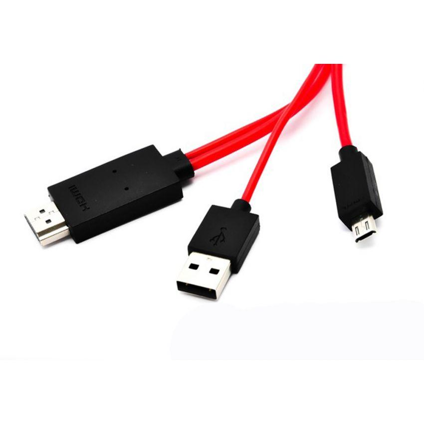 [Mã ELFLASH5 giảm 20K đơn 50K] Cáp MHL to HDMI dùng cho các dòng điện thoại S3/S4/S5 trở lên (11pin)