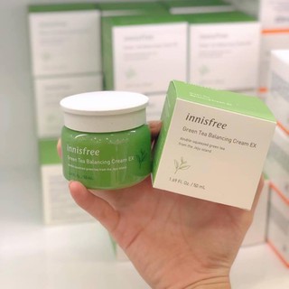 Kem dưỡng da trà xanh Innisfree 👑FREESHIP👑 Kem Dưỡng Da Trà Xanh Innisfree Green Tea Balancing Cream EX [kem duong]