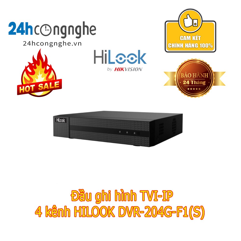 Đầu ghi hình TVI-IP 4 kênh HILOOK DVR-204G-F1(S)