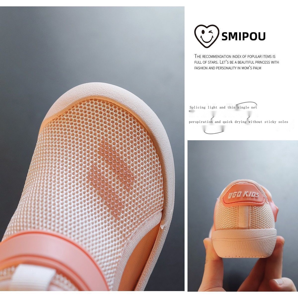 Giày Thể Thao Phối Lưới Thời Trang Mùa Hè 2022 Mới Cho Bé Gái