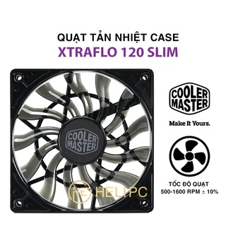 Quạt tản nhiệt case Cooler Master XtraFlo 120 Slim 12015 1600 RPM 58.4 CFM - Fan Case 12cm