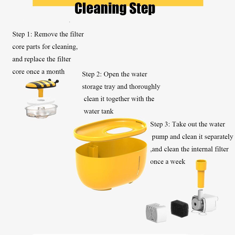 Bình Uống Nước Cho Thú Cưng Hình Con Ong 2L Yên Tĩnh