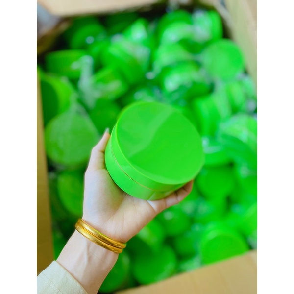 lẻ hủ nhựa đựng kem 200g màu xanh lá