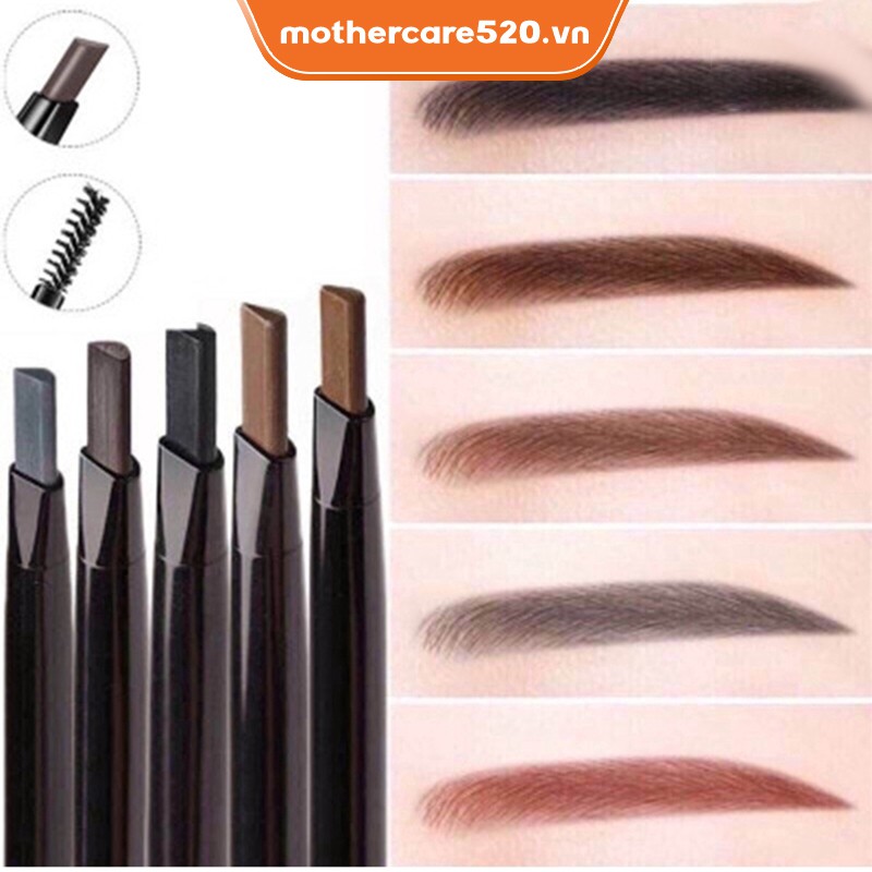 Bút Kẻ Lông Mày Hai Đầu Xoay Tự Động Lâu Trôi Chống Nước Và Mồ Hôi