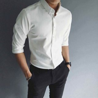 Áo sơ mi nam trắng dài tay
