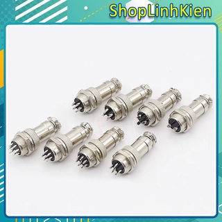Bộ 2 jack gx12 đực cái từ 2p-7p