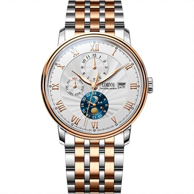 Đồng hồ nam chính hãng Lobinni  LB11023G-T1 Kính chống xước,Chống nước 50m,Máy cơ(Automatic,dây kim loại