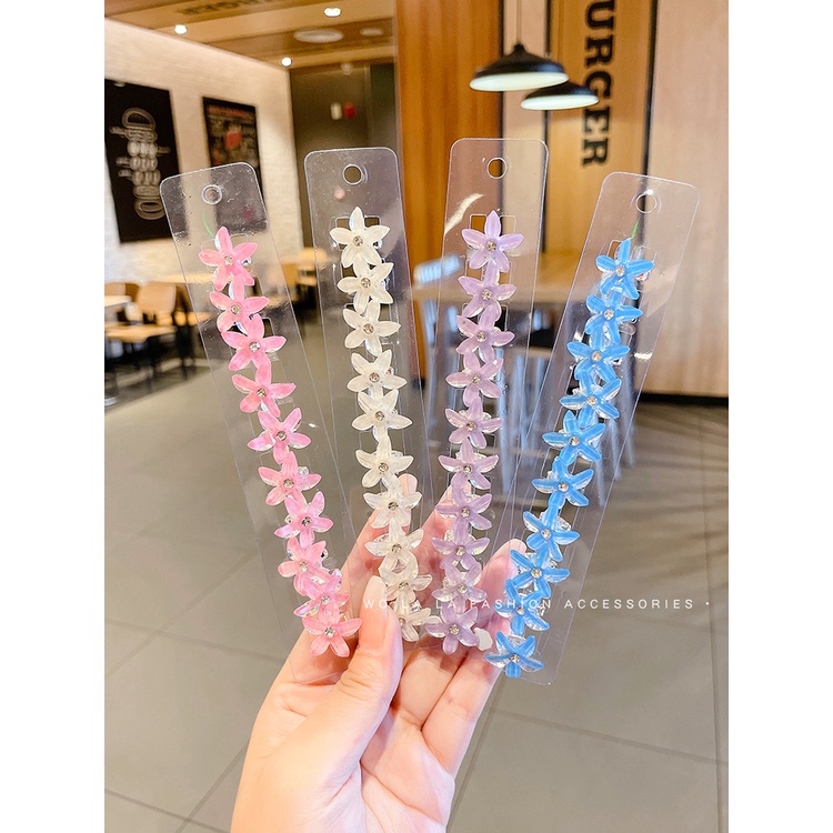 Bộ 10 Kẹp Tóc Hình Hoa Nhỏ Xinh Xắn Cho Bé Gái