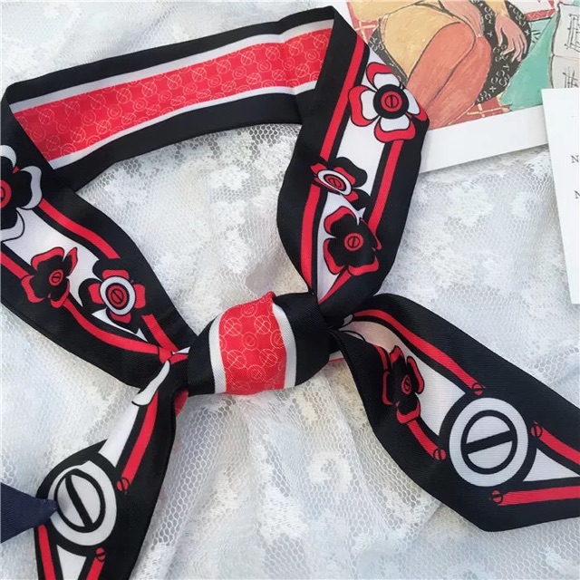 Khăn quấn túi xách hình hoa 4 cánh