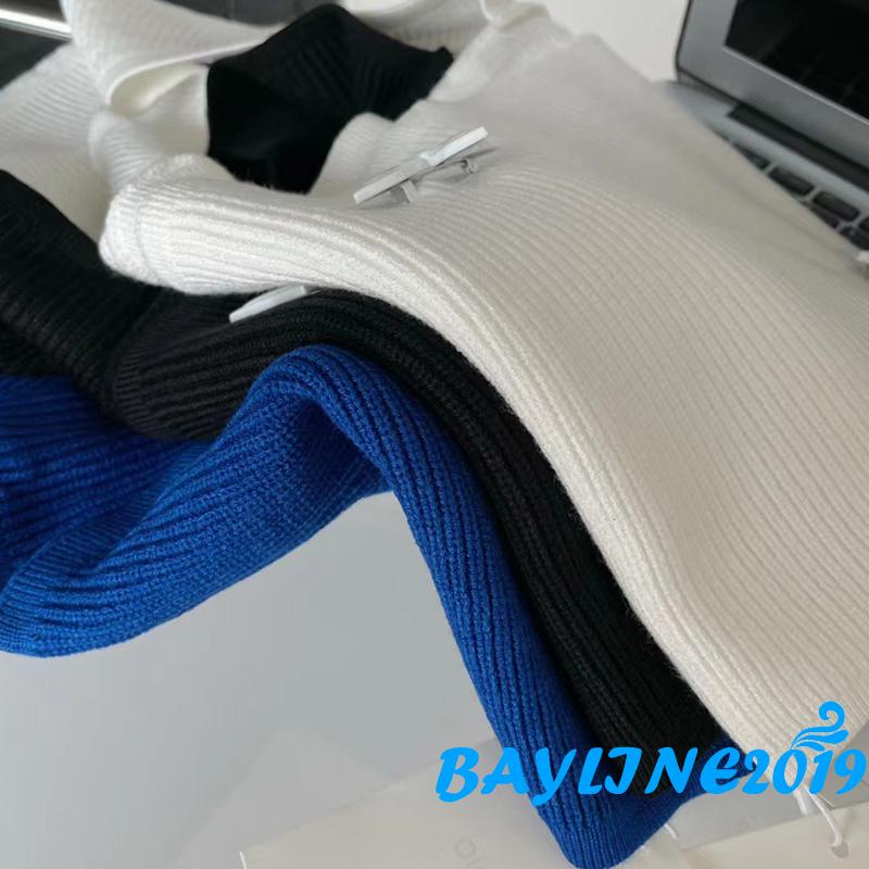 Áo Lửng Dệt Kim Cổ Yếm Chéo Không Tay Màu Trắng/Đen/Xanh Dương Cho Nữ