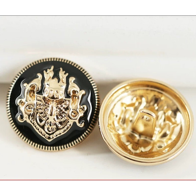 Cúc kim loại cao cấp, phong cách Anh phù hợp áo vest nam và nữ, áo khoác, măng tô, áo khoác dạ