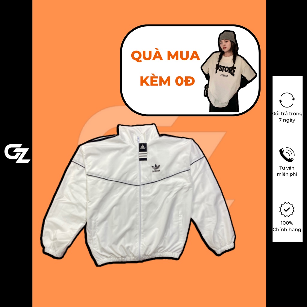 Áo khoác Adidas thể thao nam nữ unisex, áo khoác thun umi poly co dãn  cao cấp adidas 2 lớp chuẩn form GZStore180