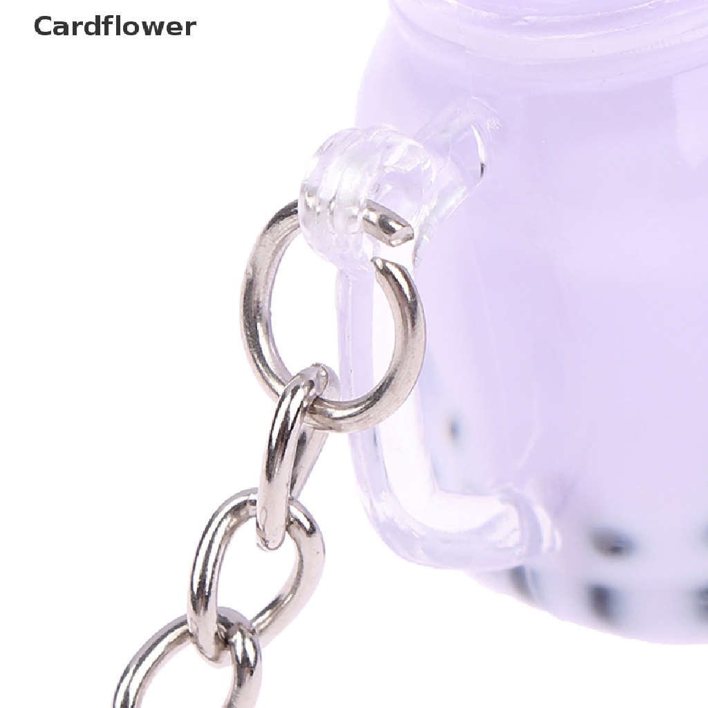 1 Móc Khóa Acrylic Hình Trà Sữa Trân Châu Thời Trang
