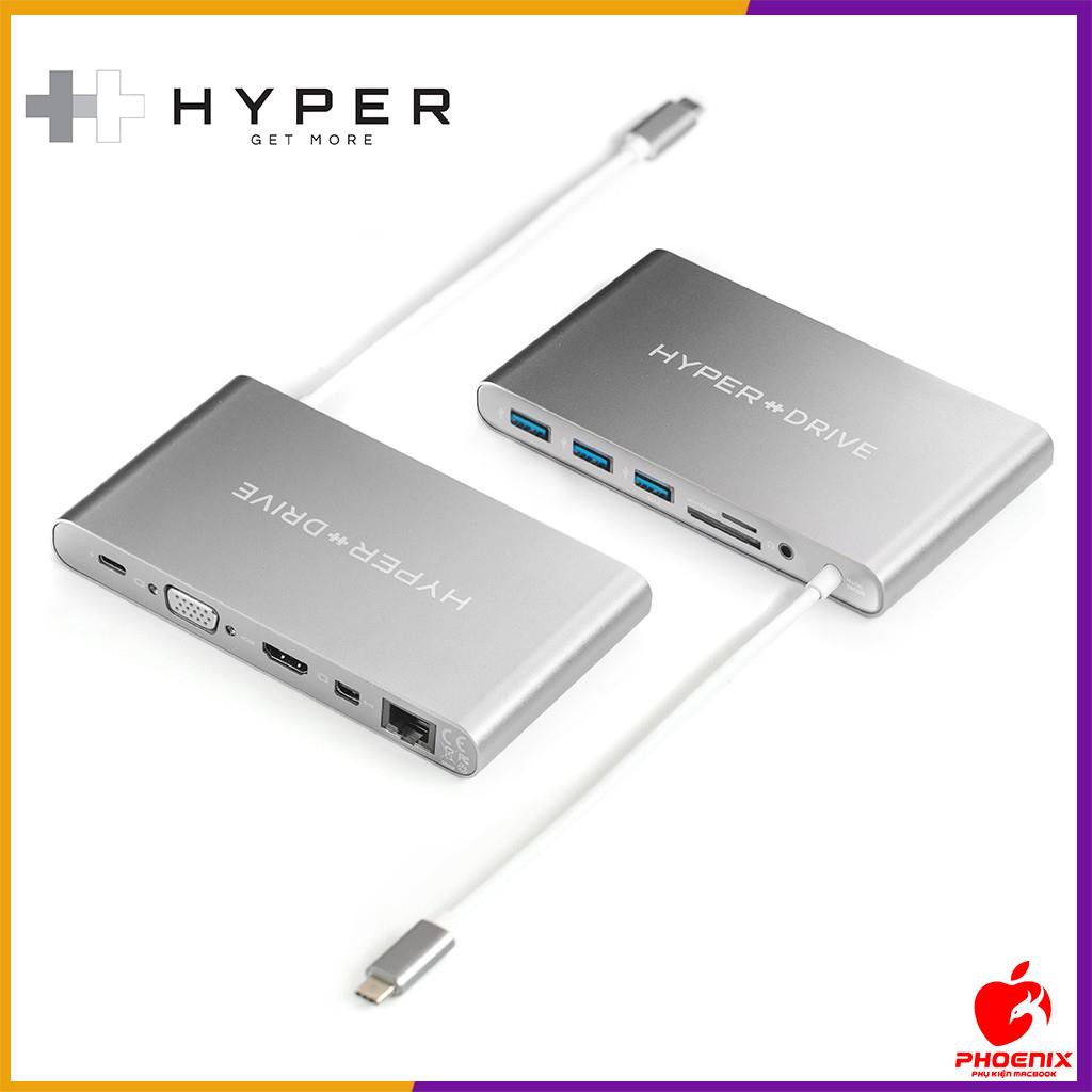 Cáp Macbook Pro HyperDrive DRIVE Ultimate USB-C Hub full cổng