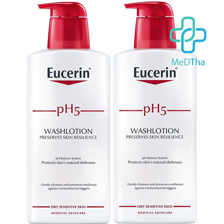 Sữa Tắm Eucerin pH5 - Sữa tắm cho da nhạy cảm, tắm chăm sóc cơ thể, làm sạch da (200, 400, 1000ml) [Chính hãng]