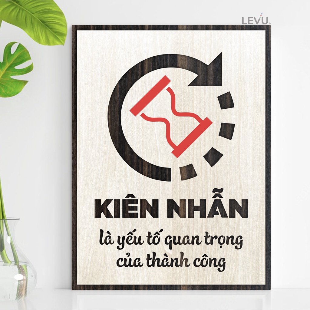 Tranh Treo Tường Gỗ LEVU053 trang trí phòng khách