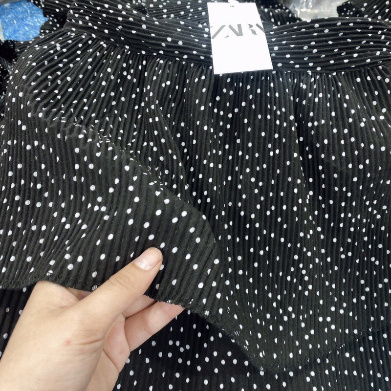 CHÂN VÁY 3 TẦNG DẬP LY CHẤM BI ZARA V120 | BigBuy360 - bigbuy360.vn