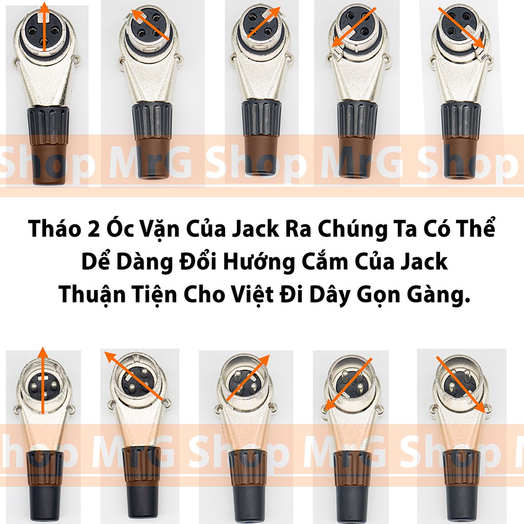 Jack Canon Đực Cái Góc Vuông Cong Chữ L  - MrG