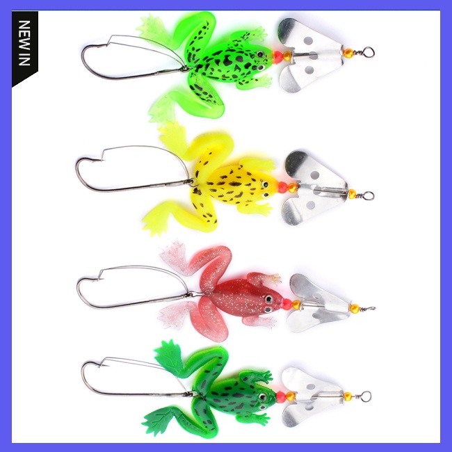 Mồi Câu Cá Giả Hình Ếch Mềm 9cm 6g