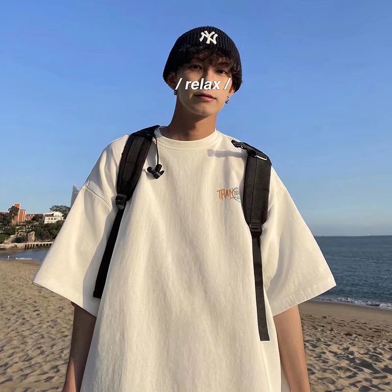 Áo Thun Tay Ngắn Dáng Rộng In Chữ Phong Cách Hip Hop Thời Trang Mùa Hè Cho Nam Và Nữ size M-8XL