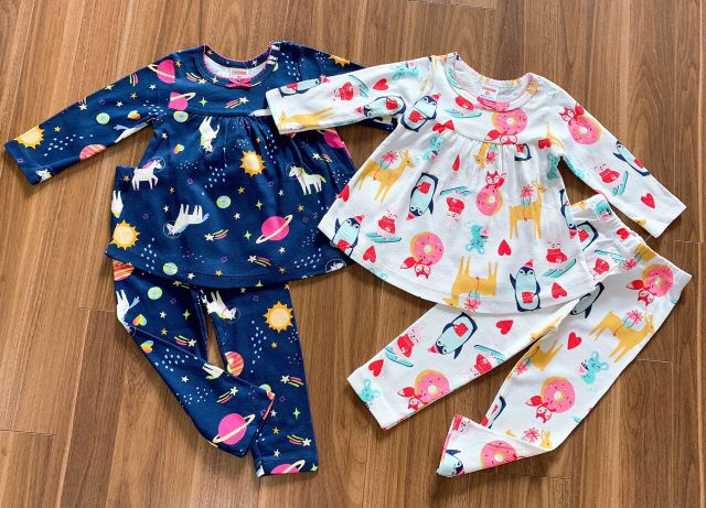 Bộ bé gái thu đông bánh bèo 1-7t