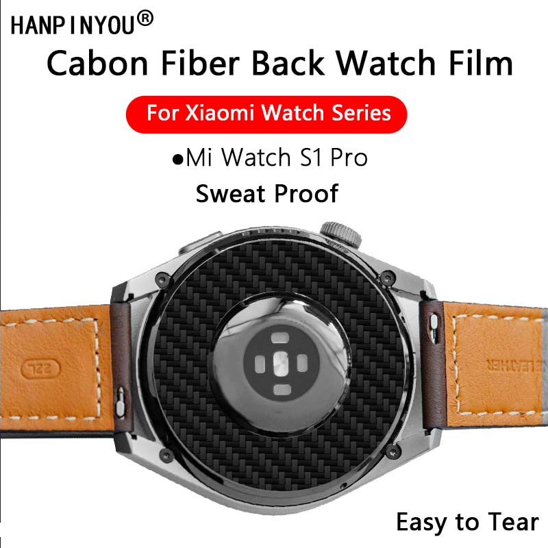 Miếng Dán Sợi Carbon Mềm Chống Trầy Cho Mặt Lưng Đồng Hồ Thông Minh Xiaomi Watch S1 Pro